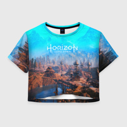 Женская футболка Crop-top 3D Horizon Zero Dawn