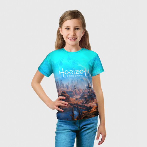 Детская футболка 3D Horizon Zero Dawn, цвет 3D печать - фото 5