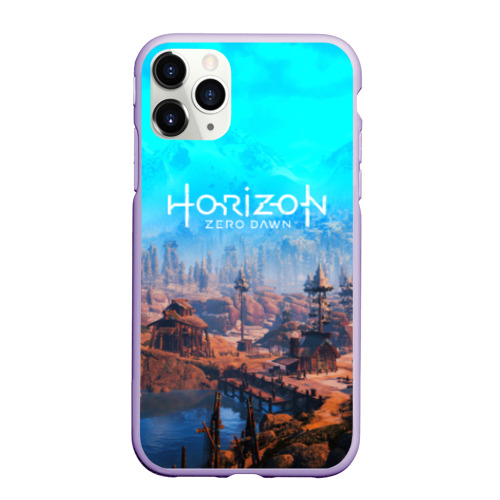 Чехол для iPhone 11 Pro матовый Horizon Zero Dawn, цвет светло-сиреневый