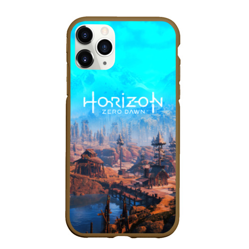 Чехол для iPhone 11 Pro Max матовый Horizon Zero Dawn, цвет коричневый