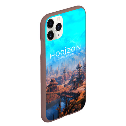 Чехол для iPhone 11 Pro Max матовый Horizon Zero Dawn, цвет коричневый - фото 3