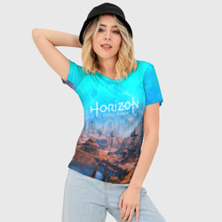 Женская футболка 3D Slim Horizon Zero Dawn - фото 2