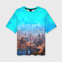Женская футболка oversize 3D Horizon Zero Dawn