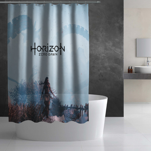 Штора 3D для ванной Horizon Zero Dawn - фото 2