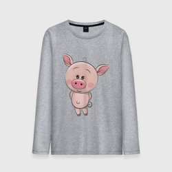 Мужской лонгслив хлопок Поросёнок
