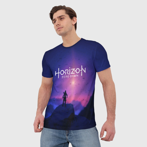 Мужская футболка 3D HORIZON ZERO DAWN, цвет 3D печать - фото 3