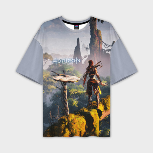 Мужская футболка oversize 3D Horizon Zero Dawn, цвет 3D печать