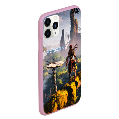 Чехол для iPhone 11 Pro Max матовый Horizon Zero Dawn, цвет розовый - фото 3