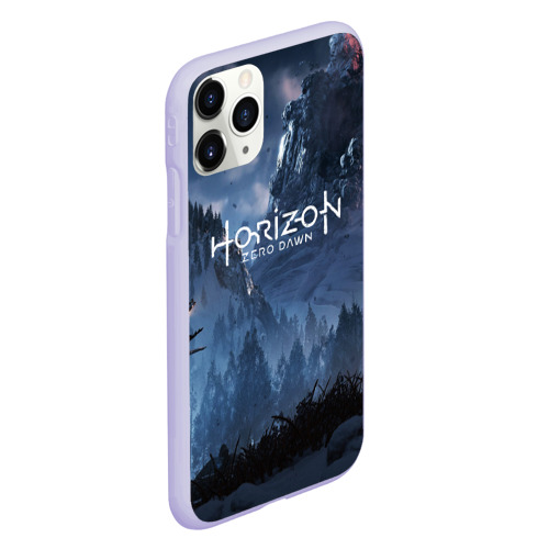 Чехол для iPhone 11 Pro матовый Horizon Zero Dawn, цвет светло-сиреневый - фото 3