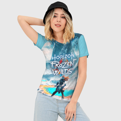 Женская футболка 3D Slim Horizon Zero Dawn, цвет 3D печать - фото 3