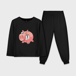 Детская пижама с лонгсливом хлопок Свин
