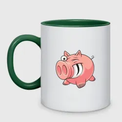 Кружка двухцветная Свин