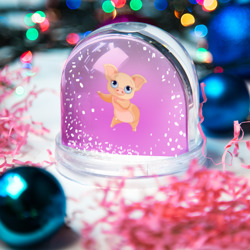 Игрушка Снежный шар Танцующая Свинка - фото 2