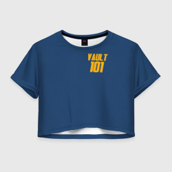 Женская футболка Crop-top 3D Vault 101 Fallout