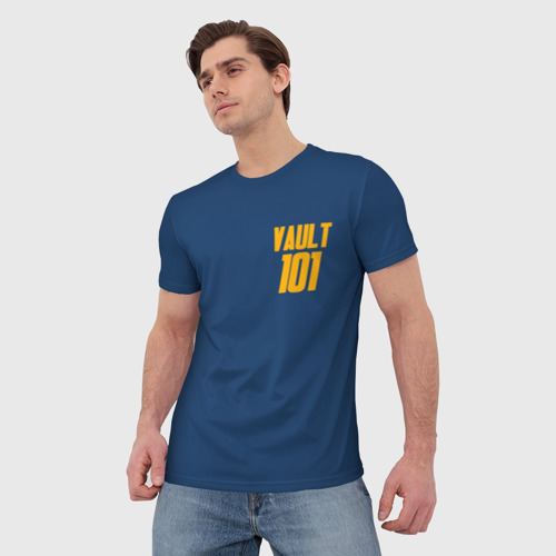 Мужская футболка 3D Vault 101 Fallout, цвет 3D печать - фото 3