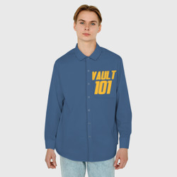 Мужская рубашка oversize 3D Vault 101 Fallout - фото 2