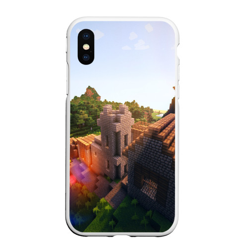 Чехол для iPhone XS Max матовый Minecraft