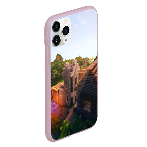 Чехол для iPhone 11 Pro матовый Minecraft, цвет розовый - фото 3