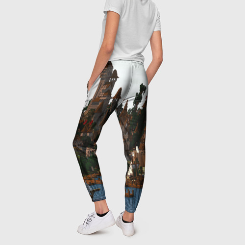 Женские брюки 3D Minecraft, цвет 3D печать - фото 4
