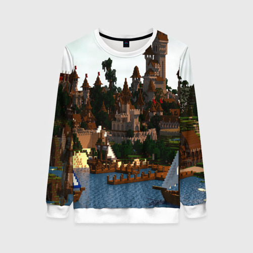 Женский свитшот 3D Minecraft Фото 01 Женский свитшот 3D Minecraft Фото 01