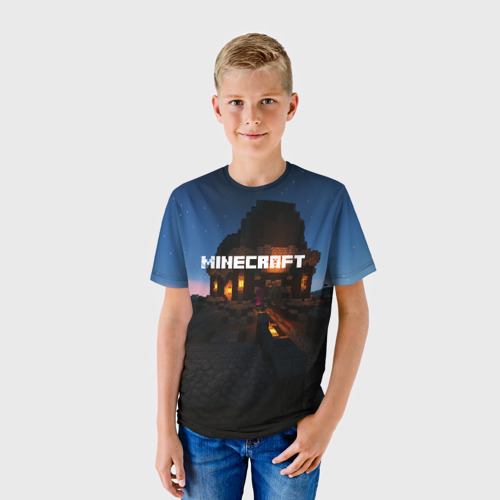 Детская футболка 3D MINECRAFT, цвет 3D печать - фото 3