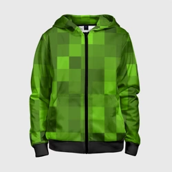 Детская толстовка 3D на молнии Minecraft