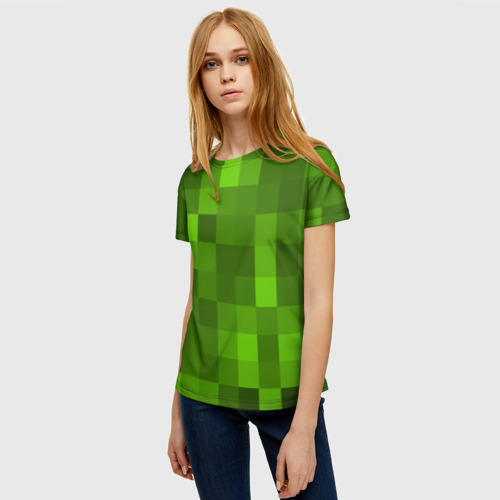 Женская футболка 3D Minecraft, цвет 3D печать - фото 3