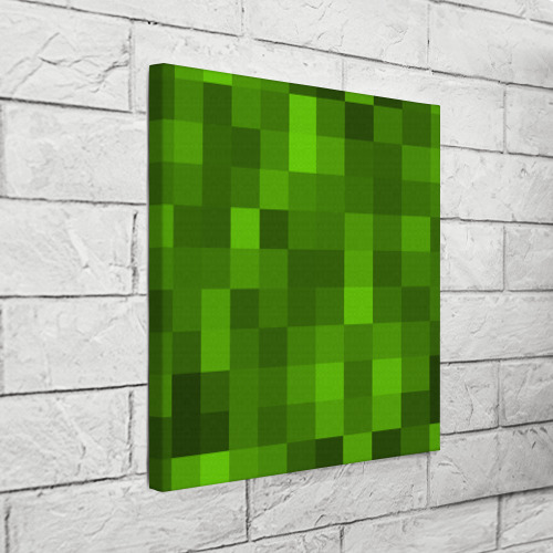Холст квадратный Minecraft, цвет 3D печать - фото 3