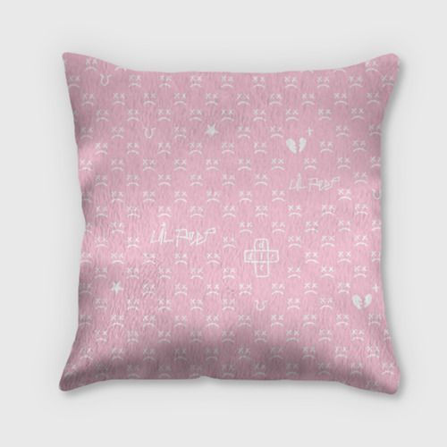 Подушка 3D Lil Peep pink pattern