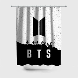 Штора 3D для ванной Рюкзак BTS