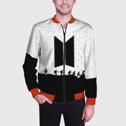 Мужской бомбер 3D BTS Stars БТС звёзды - фото 2