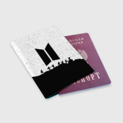 Обложка для паспорта матовая кожа BTS Stars БТС звёзды - фото 2