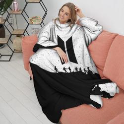 Плед с рукавами BTS Stars БТС звёзды - фото 2