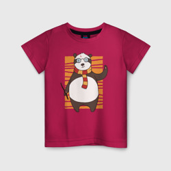 Детская футболка хлопок Панда волшебник