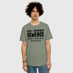 Мужская футболка хлопок Oversize Science - фото 2