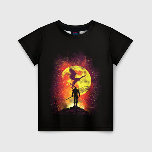 Детская футболка 3D с принтом The Witcher Geralt of Rivia, вид спереди #2