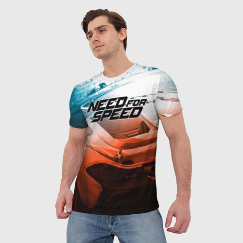 Мужская футболка 3D Need for Speed, цвет 3D печать - фото 3