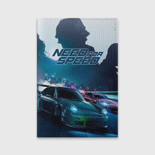 Обложка для паспорта матовая кожа Need for Speed