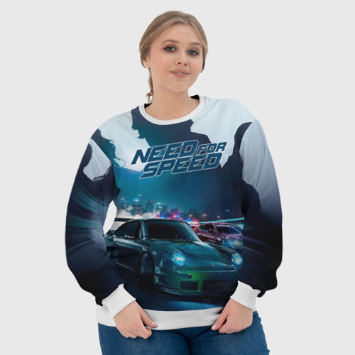 Женский свитшот 3D Need for Speed, цвет 3D печать - фото 6