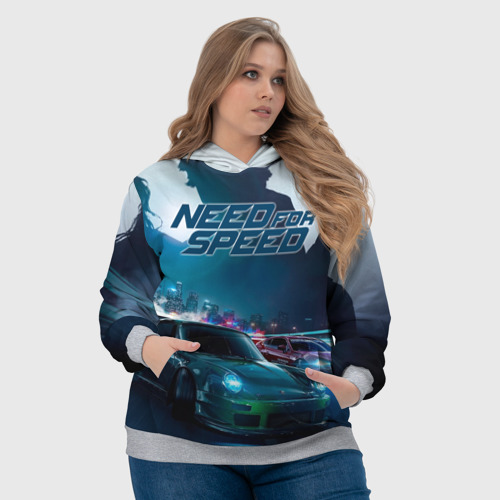 Женская толстовка 3D с принтом Need for Speed, фото #4