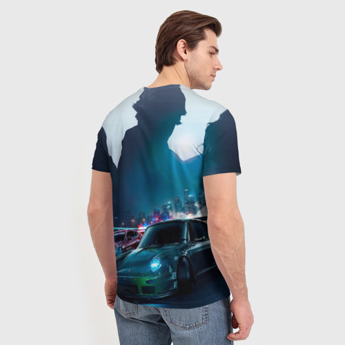 Мужская футболка 3D Need for Speed, цвет 3D печать - фото 4