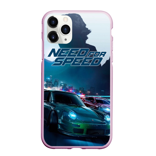 Чехол для iPhone 11 Pro Max матовый Need for Speed, цвет розовый