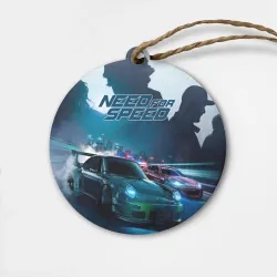 Деревянная игрушка круг Need for Speed