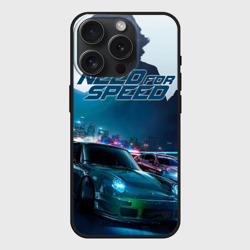 Чехол силиконовый для Apple iPhone 15 Pro матовый Need for Speed