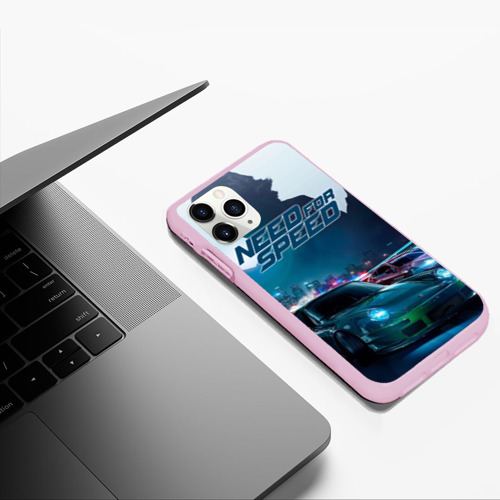 Чехол для iPhone 11 Pro Max матовый Need for Speed, цвет розовый - фото 5