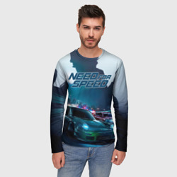 Мужской лонгслив 3D Need for Speed - фото 2