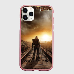 Чехол для iPhone 11 Pro Max матовый Metro 2033 постапокалипсис