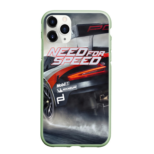 Чехол для iPhone 11 Pro матовый с принтом Need for Speed, вид спереди #2