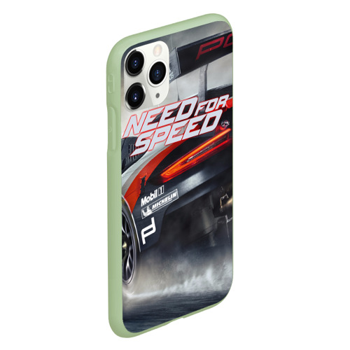 Чехол для iPhone 11 Pro матовый с принтом Need for Speed, вид сбоку #3
