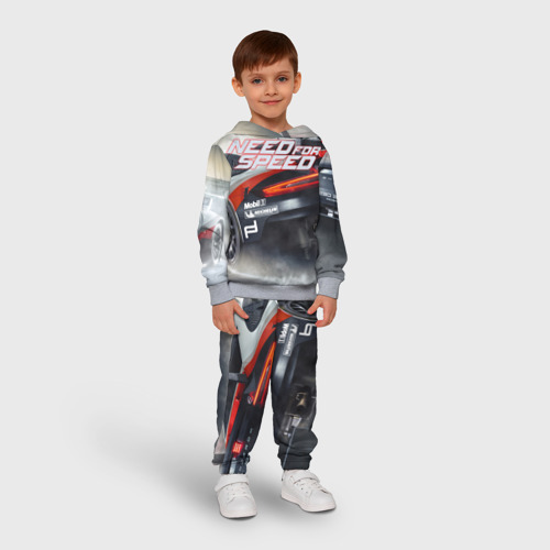 Детский костюм с толстовкой 3D Need for Speed, цвет меланж - фото 3